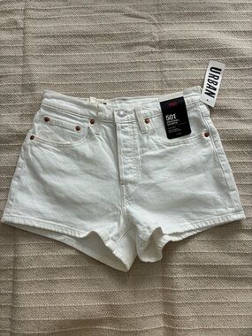 Levi's White 501 Original Denim Shorts - Women's
